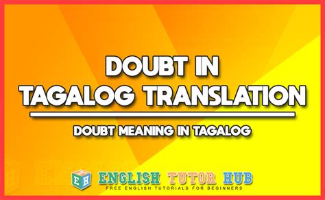 doubtful meaning in tagalog